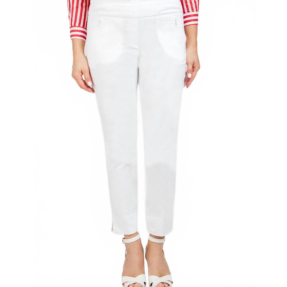 NEW RENUAR zipper pocket pants in white